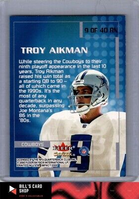 2000 Impact #9 RN Troy Aikman Rewind '99