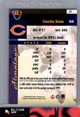 1999 Collector's Edge Advantage #33 Curtis Enis