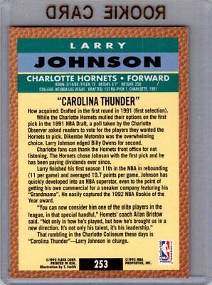 1992 Fleer #253 Larry Johnson Excellent