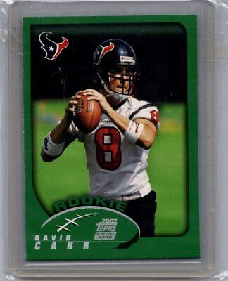 2002 Topps #311 David Carr Collection Excellent