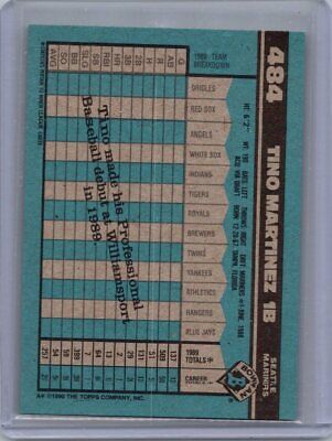 1990 Bowman #484 Tino Martinez Excellent