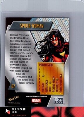 #87 SPIDER-WOMAN 2021 Skybox Marvel Universe Metal Spider-Man