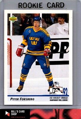 1992-93 Upper Deck #375b Peter Forsberg Upper Deck Text and Logo Hologram