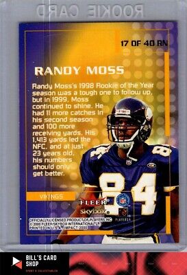 2000 Impact #17 RN Randy Moss Rewind '99