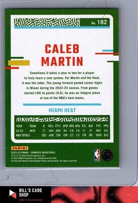 2023-24 Donruss #182 Caleb Martin  Green Laser