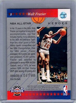 1992 Upper Deck NBA All-Star Set #5 Walt Frazier Excellent