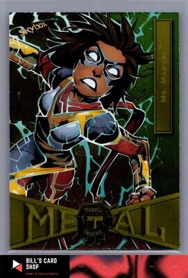 Spider-Man Marvel Metal Universe (Skybox 2021) GOLD PARALLEL #59 / MS. MARVEL