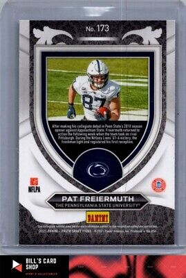 2021 Panini Prizm Draft Picks Collegiate #173 Pat Freiermuth Green