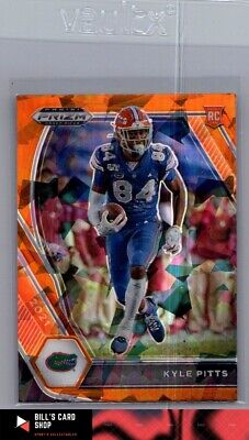 2021 Panini Prizm Draft Picks Collegiate #108 Kyle Pitts Orange Ice