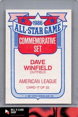 1987 Topps #17 Dave Winfield Glossy All-Stars