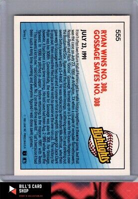 1992 Donruss #555a Rich Gossage / Nolan Ryan