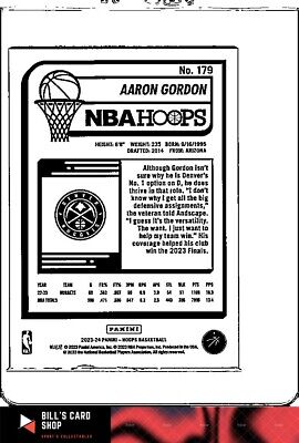 2023-24 Hoops #179 Aaron Gordon Red Backs