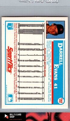 1987 Sportflics #132a Darrell Evans