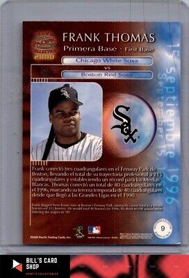 2000 Pacific Crown Collection #9 Frank Thomas Moment of Truth