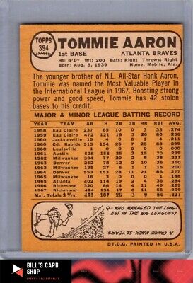 1968 Topps #394 Tommie Aaron