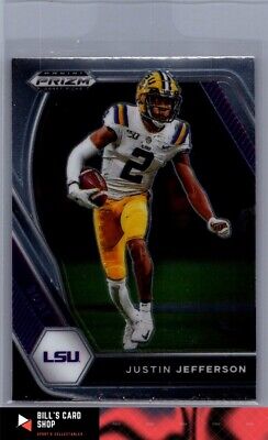 2021 Panini Prizm Draft Picks Collegiate #56 Justin Jefferson Silver