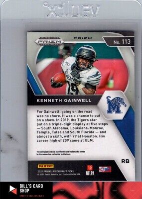 2021 Panini Prizm Draft Picks Orange Cracked Ice Kenneth Gainwell RC EAGLES #113