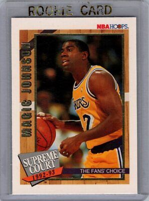 1992 Hoops #SC10 Magic Johnson Supreme Court Excellent