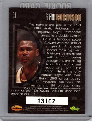 1994 Ted Williams #C9 Glenn Robinson Constellation #/10000