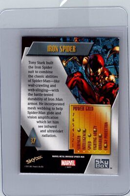 2021 SKY BOX SPIDER-MAN MARVEL METAL UNIVERSE 2022 (MCU) #37 IRON- SPIDER