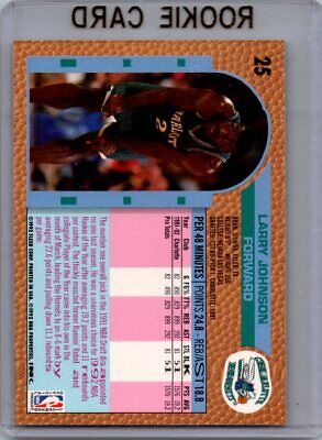 1992 Fleer #25 Larry Johnson Excellent