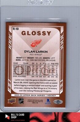 2023-24 Upper Deck #R-10 Dylan Larkin O-Pee-Chee Glossy