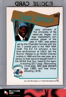 1991-92 Hoops #546 Larry Johnson