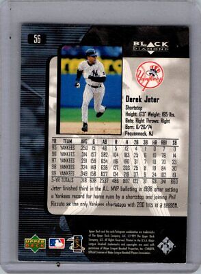 2000 Upper Deck Black Diamond #56 Derek Jeter Excellent