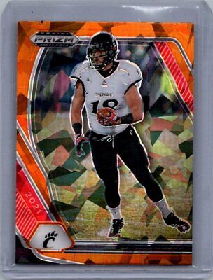 2021 Panini Prizm Draft Picks Collegiate #46 Travis Kelce Orange Ice Excellent