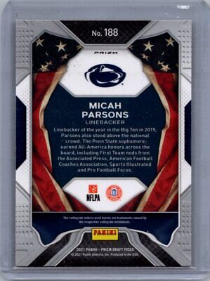 2021 Panini Orange All American #188 Micah Parsons Excellent