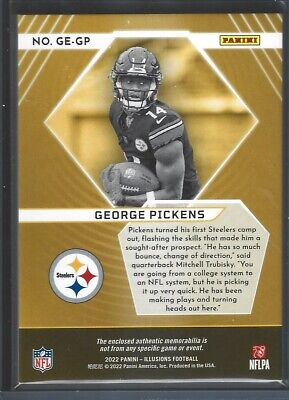 2022 Illusions GEORGE PICKENS RC Great Expectations Rookie Jersey Patch GE-GP