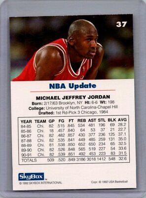 1998 SkyBox #37 Michael Jordan Excellent