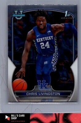 2022-23 Bowman University Chrome #13 Chris Livingston