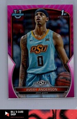 2022-23 Bowman University Chrome #60 Avery Anderson Pink Refractor