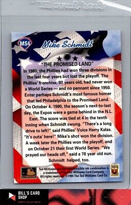 1994 Ted Williams #MS4 Mike Schmidt Mike Schmidt