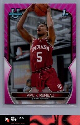 MALIK RENUAU 2023 Bowman U Chrome RC Pink Refractor #82 Indiana Hoosiers