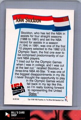 1991-92 Hoops #584 John Stockton