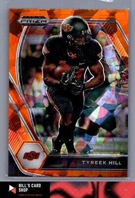 2021 #59 Tyreek Hill Panini Prizm Draft Picks Orange Cracked Ice