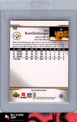 2007 Upper Deck #150 Ben Roethlisberger Gold Predictor Edition