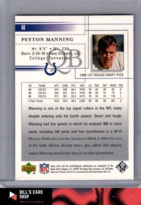 2001 Upper Deck #68 Peyton Manning