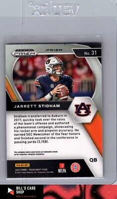 2021 Panini Prizm Draft Picks Collegiate #31 Jarrett Stidham Orange Ice