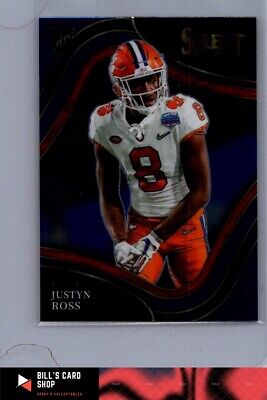 2022 Panini Select Draft Picks #112 Justyn Ross Blue (Retail Base)