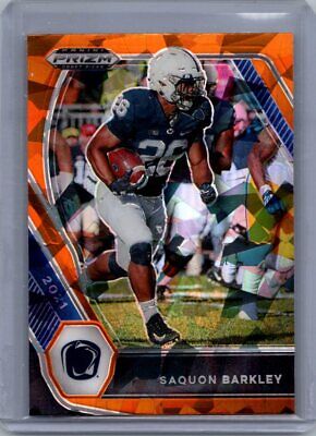 2021 Panini Prizm Draft Picks Collegiate #88 Saquon Barkley Green Excellent