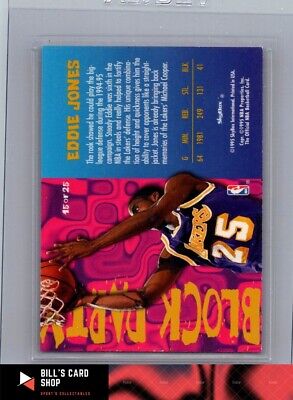 1995-96 Hoops #15 Eddie Jones Block Party