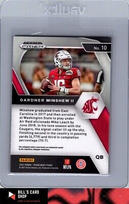 2021 Panini Prizm Draft Picks Collegiate #10 Gardner Minshew II