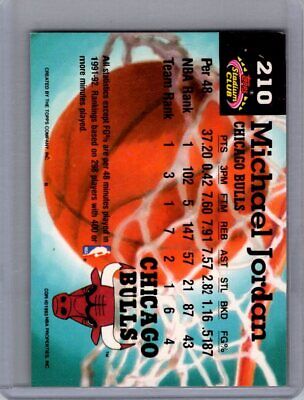 1992 Stadium Club #210 Michael Jordan Excellent