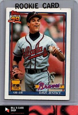 1991 Topps #329 Dave Justice