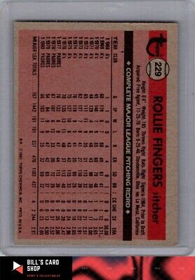 1981 Topps #229 Rollie Fingers