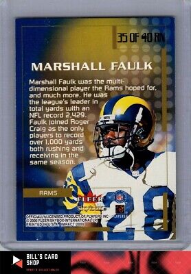 2000 Impact #35 RN Marshall Faulk Rewind '99