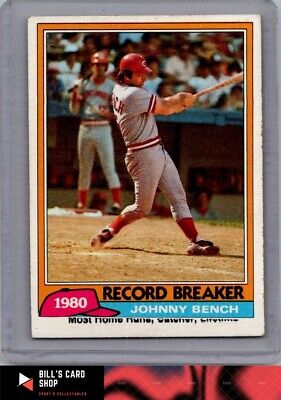 1981 Topps #201 Johnny Bench